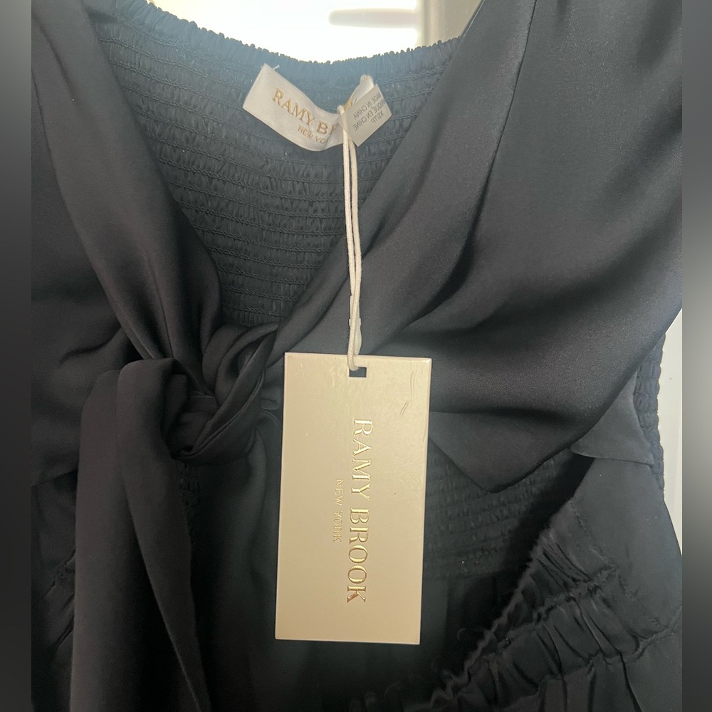 NWT Ramy Brook Brit Front Tie Cutout Jumpsuit XS - Picture 7 of 14